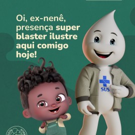 Nelson e Zé Gotinha.